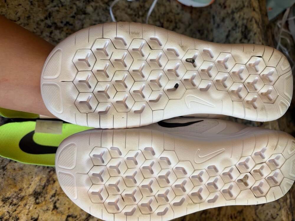 Nike Women's Interact Road Running Shoes , White/Pure Platinum- 6 - Picture 9 of 11